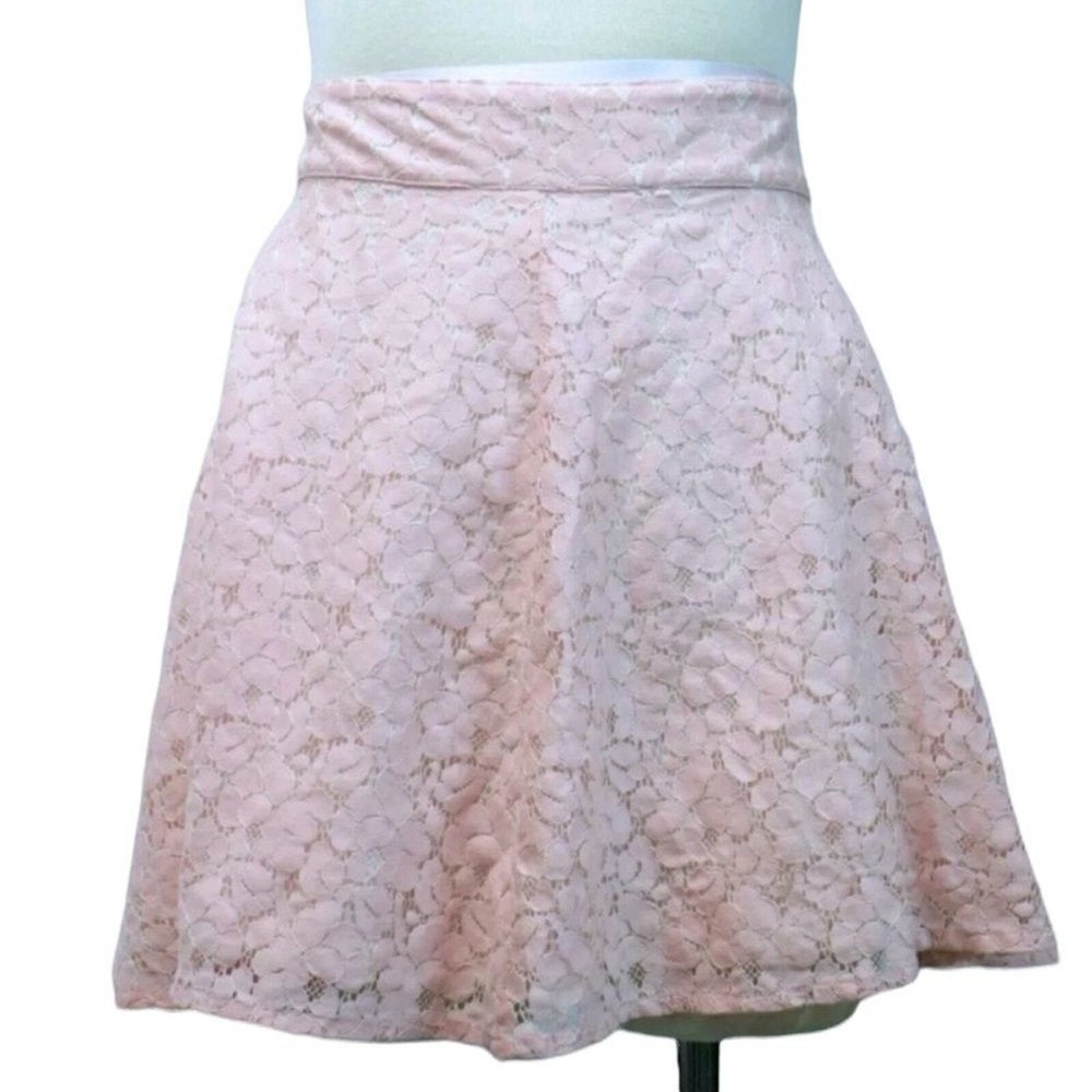Pink‎ Floral Topshop Mini Skirt Size 8